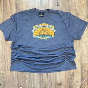 Graceland Mens The Original Sun Record Company Rock and Roll TShirt Blue Size XL
